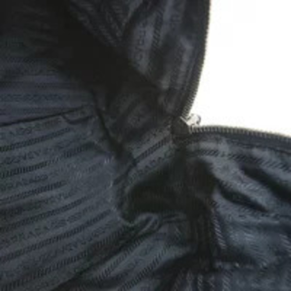 Prada Shoulder Tessuto Saffiano Bag Black Leather - Picture 9 of 9
